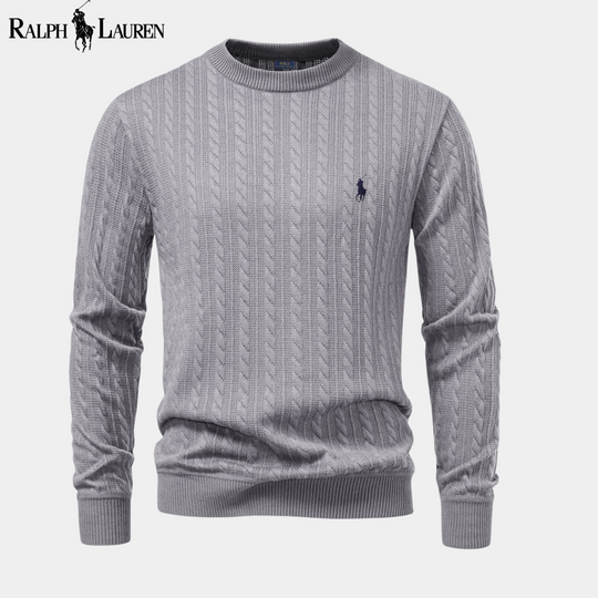 Ꮢalph Lauren™ Randig Jacquard Rundhalsad Tröja