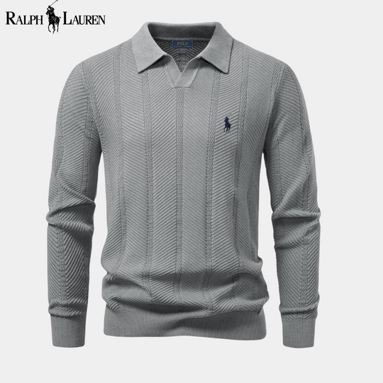 Ꮢalph Lauren™ Långärmad Stickad V-ringad Polotröja